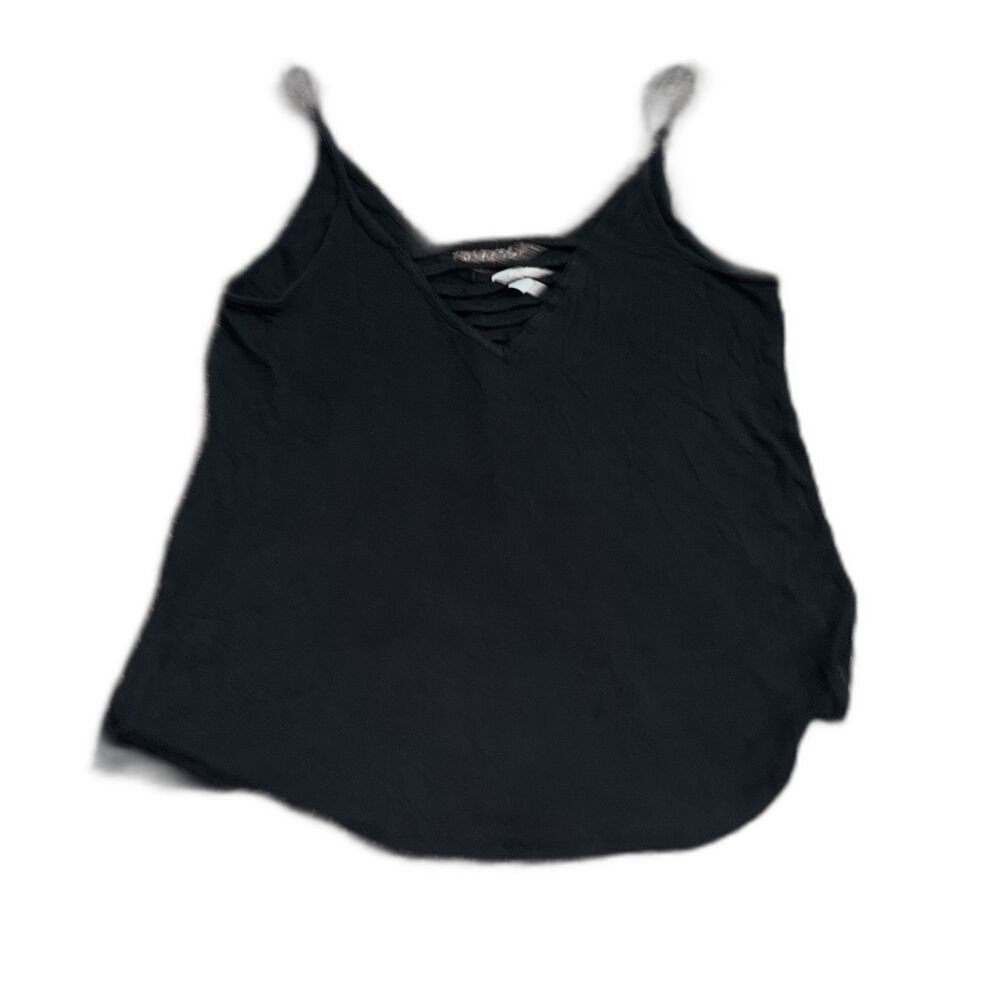 Victoria’s Secret Black Cowl Neck Draped Camisole Tank Top Size Large